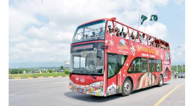 Double-Decker bus marks Independence Day with free service