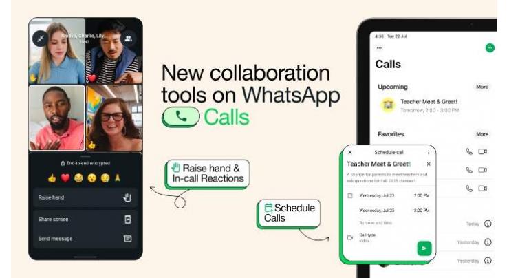 WhatsApp rolls out new features, including scheduled group calls