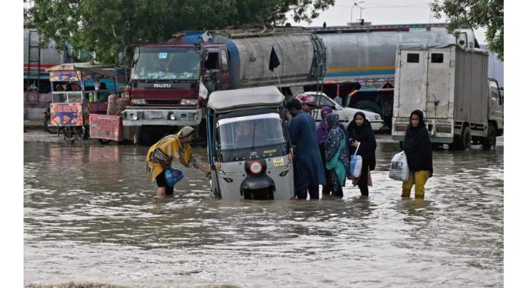 Mirpurkhas under water, third consecutive day of rain brings misery