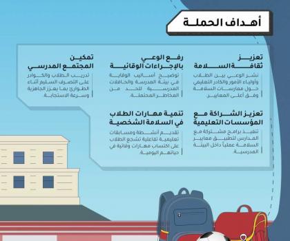 هيئة أبوظبي للدفاع المدني تطلق حملة العودة للمدارس "طلابنا مستقبلنا"