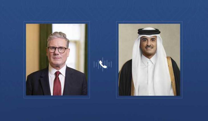 Emir of Qatar, UK Prime Minister stress priority of achieving immediate ceasefire in Gaza