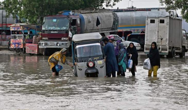 Mirpurkhas under water, third consecutive day of rain brings misery