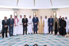 Nahyan bin Mubarak receives delegation from Arab P ..