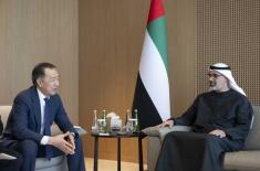 Khaled bin Mohamed bin Zayed meets Chairman of Eur ..