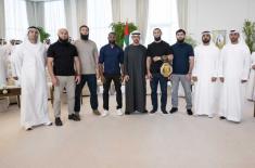 UAE President receives UFC Middleweight World Cham ..