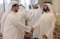 Mohammed bin Rashid receives local dignitaries, bu ..