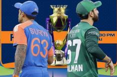 Trophy photoshoot between Pakistan and India capta ..