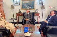 Misbah Khar meets Syrian Ambassador