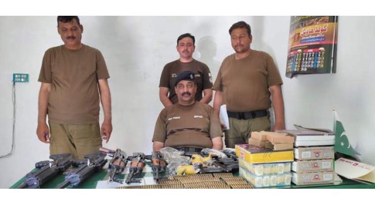 7 outlaws held, contraband seized in Attock