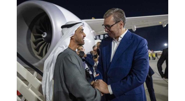 UAE President arrives in Belgrade on working visit to Serbia
