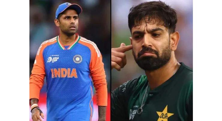 ICC imposes fine upon Indian skipper Surakumar Yadav, Pakistani bowler Haris Rauf