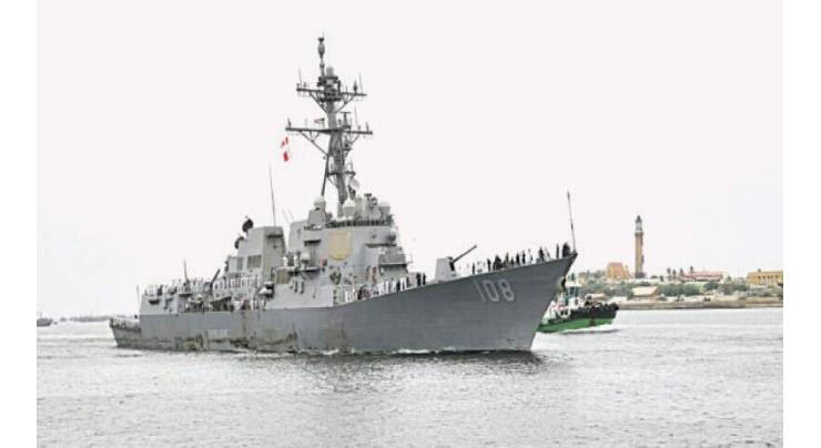 US Ship Wayne E Meyer concludes 2-day port call visit to Pakistan