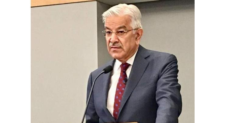 Minister for Defense Khawaja Muhammad Asif appreciates role of US for peace