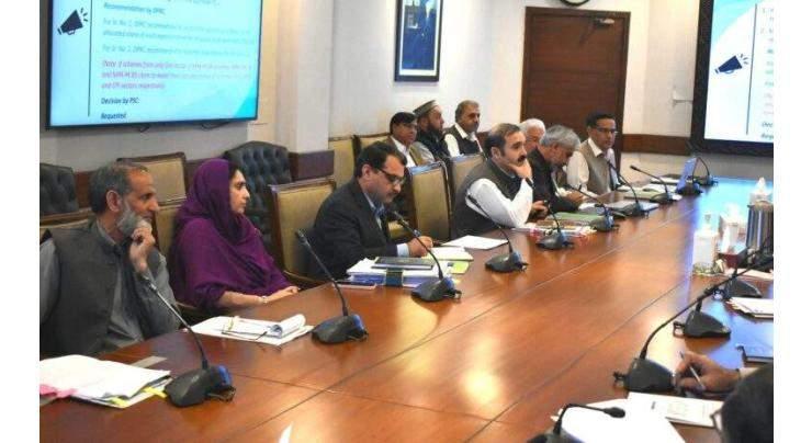 DC chairs meeting regarding Kohat division development project