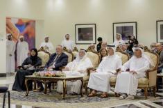 سلطان القاسمي يلتقي طلبة كلية الموسيقى في أكاديمية الشارقة ..