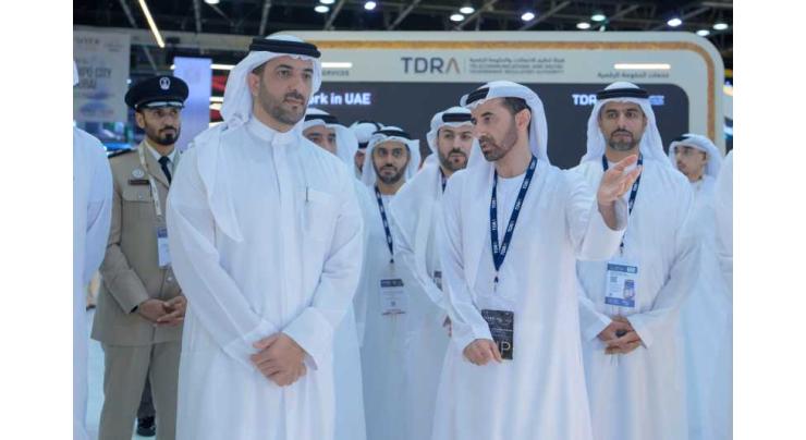 Sultan bin Ahmed visits GITEX Global 2025