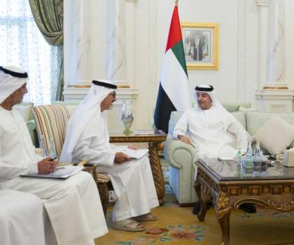 هزاع بن زايد يستقبل وفوداً من القطاع الرياضي للاطلاع على المبادرات والمشاريع التطويرية في منطقة العين