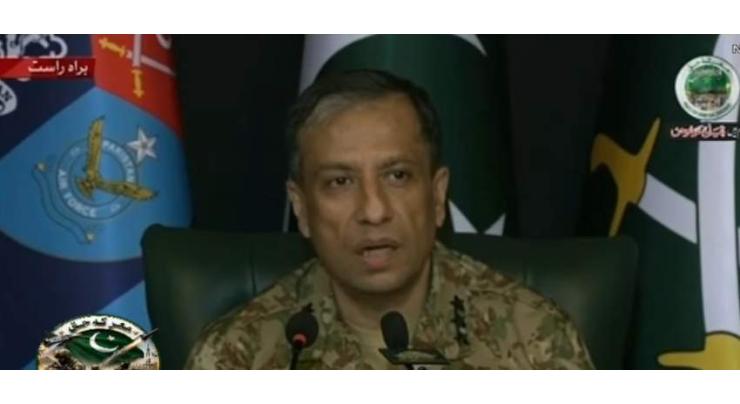 DG ISPR says Indian narrative on terrorism against Pakistan “completely collapsed”