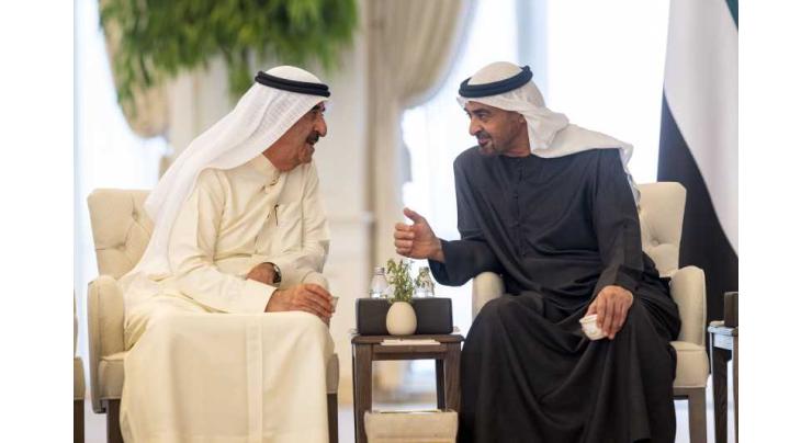 UAE President receives Ruler and Crown Prince of Umm Al Quwain