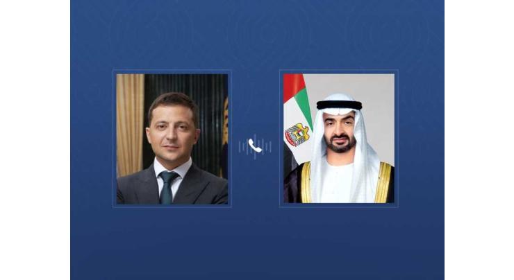UAE and Ukraine Presidents discuss cooperation and regional developments in phone call