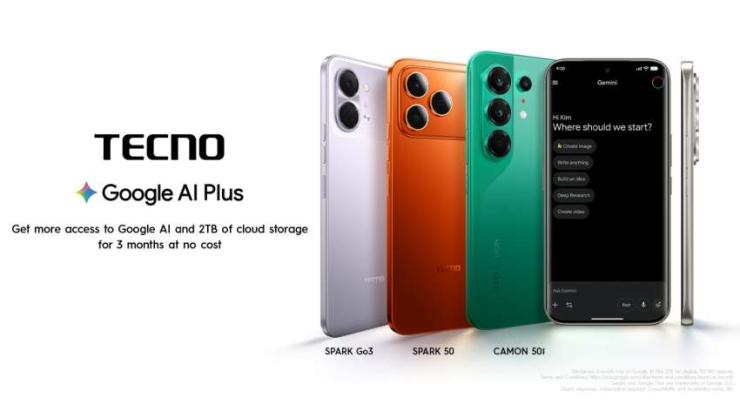TECNO Pakistan Users Can Now Get 3 Months of Google AI Plus at No Cost on Eligible Devices
