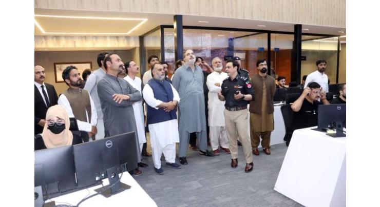 TransPeshawar delegation visits Peshawar safe city command, control centre