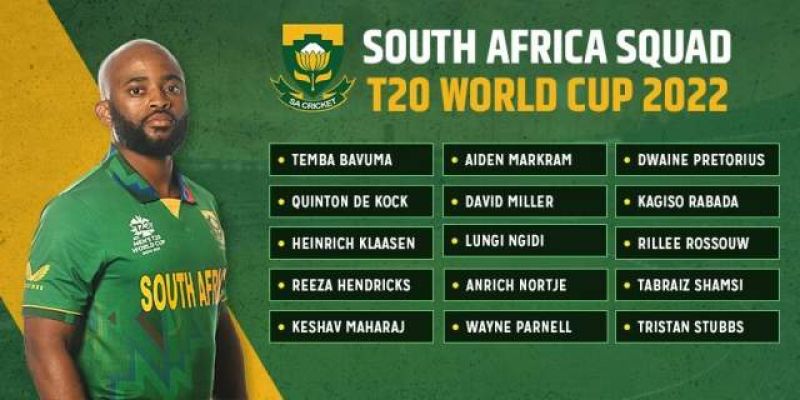 T20 World Cup 2022 South Africa Squad, Batters, All-Rounders, Bowlers, Wicketkeepers