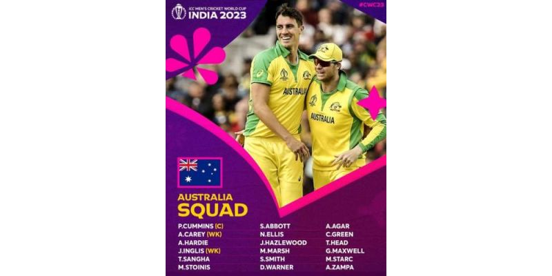 Cricket World Cup 2023 Australia Squad, Batters, All-Rounders, Bowlers, Wicketkeepers