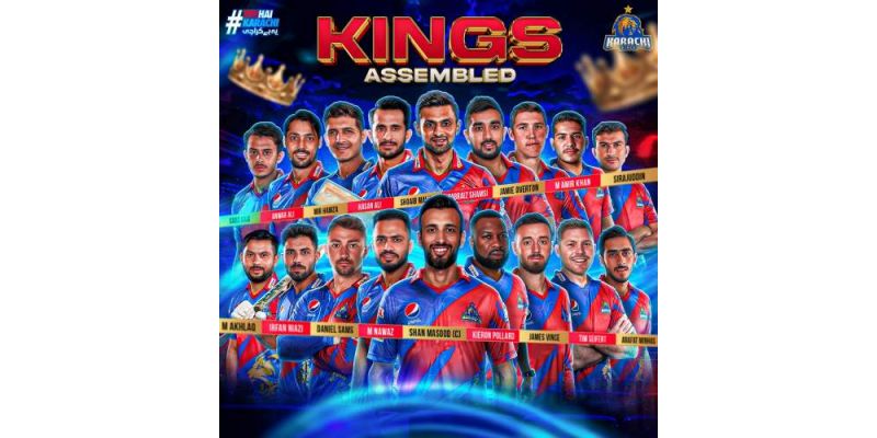 Karachi Kings PSL 2024 Squad, Complete Player List For Season 09