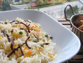 Zafrani Matar Pulao