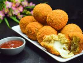 Creamy Stuffed Chicken Balls