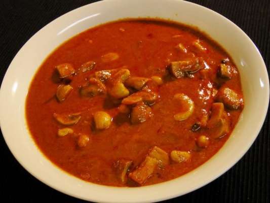 Spicy Mushroom With Kaju Recipe In Urdu