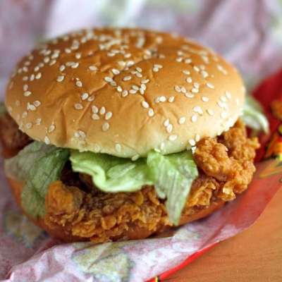 Homemade KFC Zinger Burger Recipe In Urdu