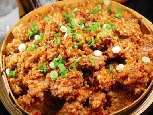 Steamed Rice Flour Meat Recipe In Urdu