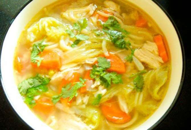 Chicken Matar noodles Recipe In Urdu