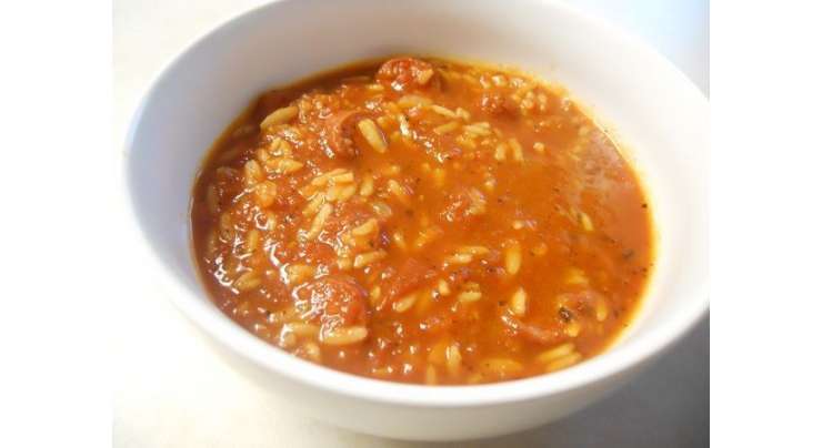 Spaghetti Rice Tomato Soup Recipe In Urdu