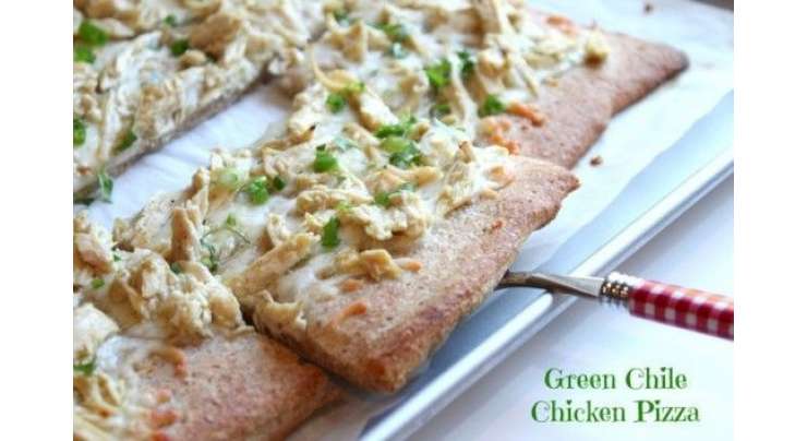 Chicken Green Chili Pizza Recipe In Urdu