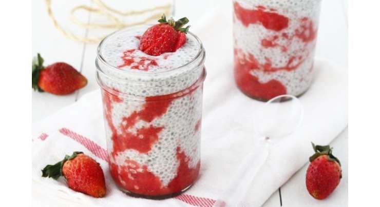 Strawberry Ripple Pudding Recipe In Urdu