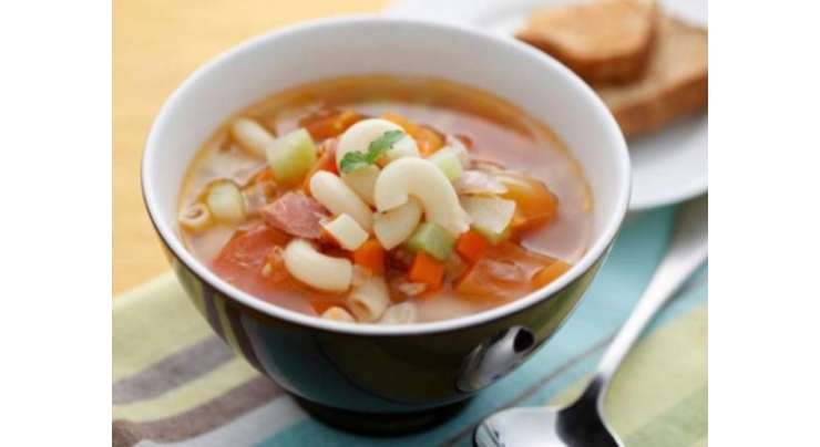 Macaroni Vegetable Soup Recipe In Urdu