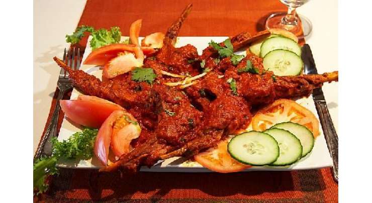 Roasted Chaap With Spicy Sauce Recipe In Urdu
