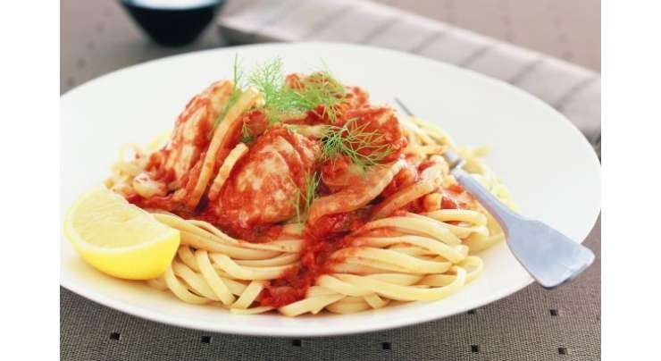 Spaghetti Fish White Sauce Recipe In Urdu