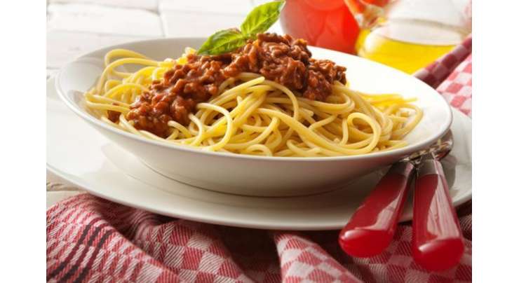 Spaghetti And Seekh Kabab