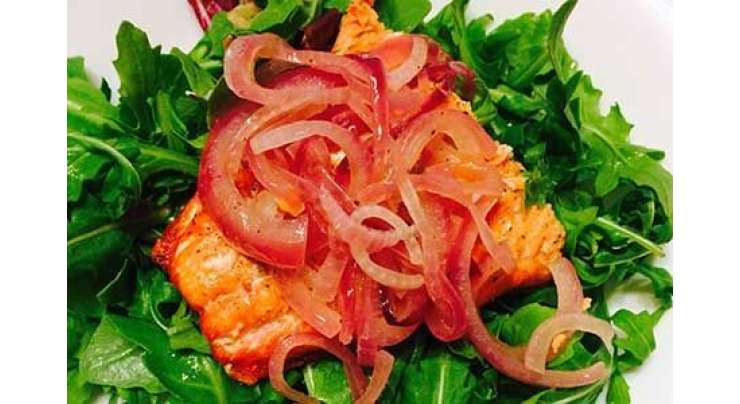 Salmon With Onion Marmalade Recipe In Urdu