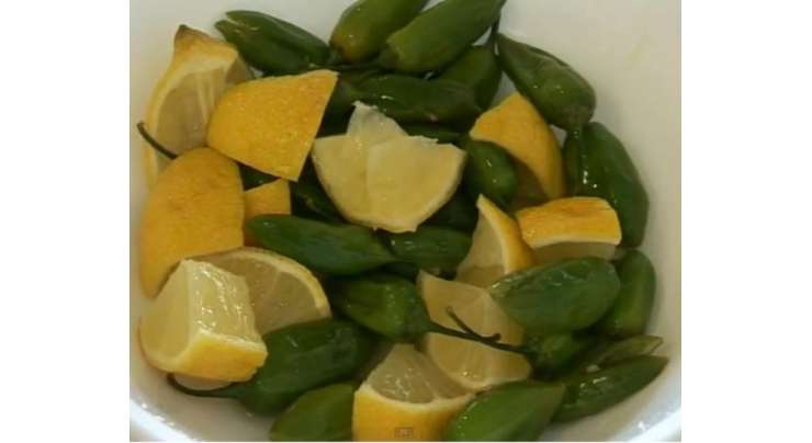 Lemon Sabz Mirch Achar Recipe In Urdu