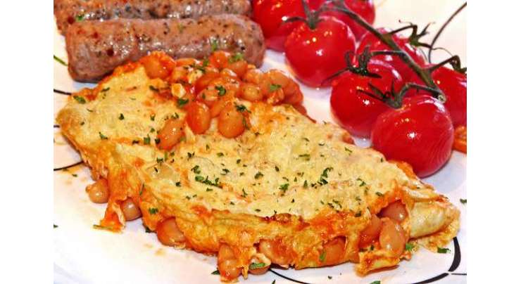 Omelette Lobia Ke Sath Recipe In Urdu