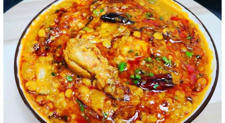 Murgh Dal Chana Curry Recipe In Urdu