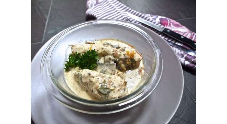 Chicken With Cream Coconut Recipe In Urdu