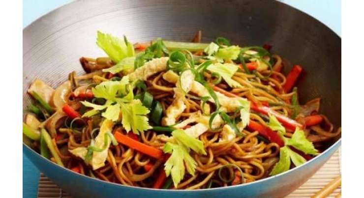 Mashroom Saas Noodles Recipe In Urdu