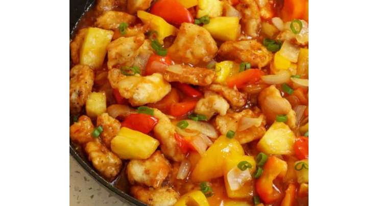 Chicken With Pineapple And Pepper Recipe In Urdu