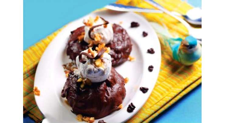 Chocolate Brownie With Coffee Ice Cream Recipe In Urdu